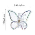 thumbnail image 2 of 3pcs Hair Clips Butterfly Hair Claw Clips Small Hair Jaw Clamp Women Hair Accessory, 2 of 5