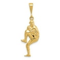 thumbnail image 3 of 14k Yellow Gold Baseball Pitcher Pendant for Men, Mid-Pitch Sports Figure Charm, Athletic Masculine Jewelry, Realistic Baseball Necklace, Symbol of Strength and Passion for the Game, 3 of 7