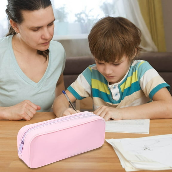 Pencil Case, Large Capacity Pencil Case, Stylish Versatile Color Options with Eye-Friendly Design, Durable Lightweight Soft Material Organizer for Stationery Storage