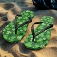 thumbnail image 5 of CHAQLIN St. Patrick's Day Slim Flip Flops for Women Beach Rubber Shower Shoes Basic Thong Sandals, 5 of 9