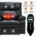 thumbnail image 3 of Power Lift Recliner Chair with Massage and Heat,Faux Leather Soft Chair with USB Charging&Cup Holders, Infinite Position Reclining,Heavy Duty 350 LBS Capacity, 3 of 9