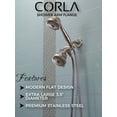 thumbnail image 5 of Corla Modern 3.5” Escutcheon Plate Extra Large | Shower Arm Flange Universal Replacement Cover Round 3 1/2 Inch (Oil Rubbed Bronze), 5 of 6