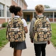 thumbnail image 5 of Xixirimido Black Cat Books Floral Print Backpack for Boys Girls Elementary Middle School Bookbag Kids Lightweight Back Pack Multi Pocket School Bags Large Capacity, 5 of 8