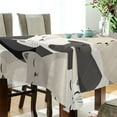 thumbnail image 5 of Yayeee Tablecloths 60" x 108" Rectangle Wrinkle Resistant Party Table Cover, Beige Cute Cats, 5 of 8
