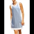 thumbnail image 2 of Conjuntos de 2 Piezas para Mujer: Jersey Informal de Cuello Redondo Sin Mangas con Bloques de Color y Pantalones Cortos A Juego con Bolsillos Azul S, 2 of 10