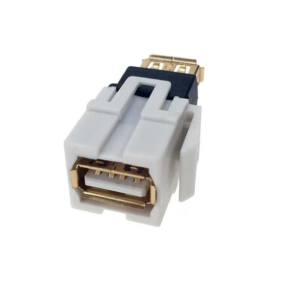 SF Cable USB 2.0 Type A F/F Keystone Jack Flush Type