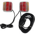 thumbnail image 3 of 12V/24V LED Trailer Tail Light Kit 7 Pin Plug with Magnet Holder for Car Truck (Amber & Red-LED, Carton), 3 of 5