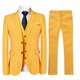 thumbnail image 2 of Allthemen Traje de 3 piezas para hombre, chaqueta, pantalones y chaleco ajustados de color sólido para boda de negocios, 2 of 2