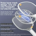 thumbnail image 3 of USB Charging Mosquito Swatter Insect Racket Swatter Zapper Electric Rechargeable Summer Fly Insect Bug Zapper Killer Trap, 3 of 7