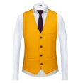 thumbnail image 3 of Cloudstyle Men's 3Pcs Business Professional Casual Daily Slim Fit One Button Suit Set (Blazer + Vest + Pants), 3 of 5