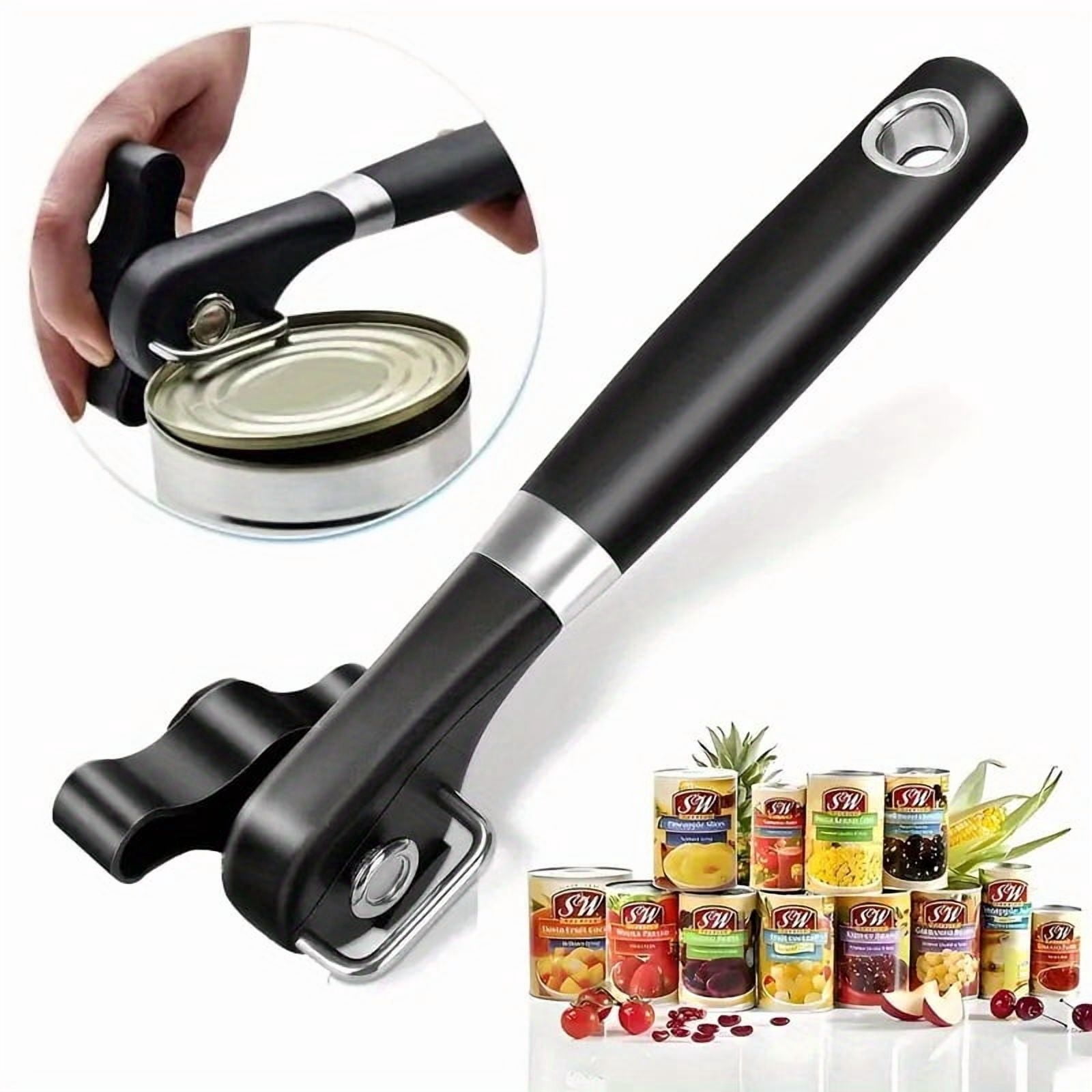 1pc Heavy-Duty Stainless Steel Manual Can Opener, Featuring an Adjustable And Non-Slip Handle - Suitable for Commercial And Residential Use, Equipped with a Lever Mechanism