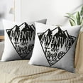 thumbnail image 3 of LALILO Throw Pillow Covers With Nature Landscape Mountains Pine Cushion Cover 18" x 18", 2 Pack, 3 of 6