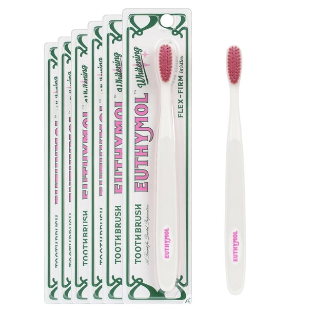 Cepillo de dientes Euthymol Whitening Premium Soft Dual-Tension x6
