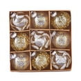 thumbnail image 1 of Ounissouiy Bolas navideñas ecológicas de 12 piezas para decoraciones de árboles, no fáciles de deformar y no tóxicas Kits de decoración para fiestas Oro, 1 of 6