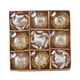 thumbnail image 1 of Injueey Bolas navideñas clásicas de 12 piezas para decoraciones de árboles, ingredientes seguros, duraderas e inodoros, suaves Kits de decoración para fiestas Oro, 1 of 6