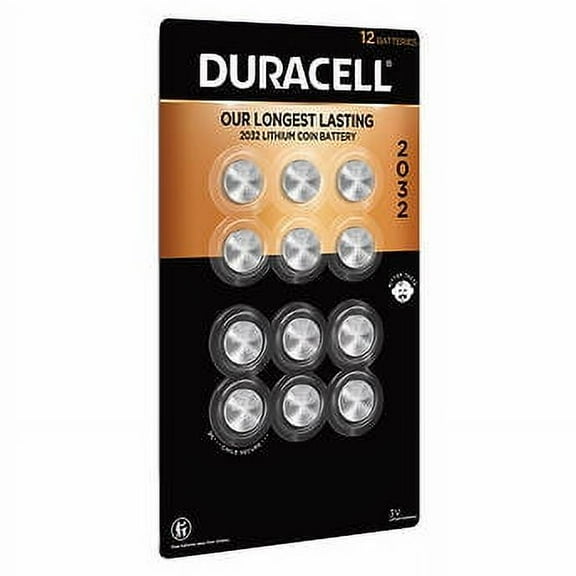 Duracell Lithium 2032 Coin Batteries, 12-count.