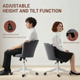 thumbnail image 4 of HOMCOM Office Chair, Swivel Desk Chair with Adjustable Height, Backrest, 4 of 10