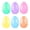 B, variant on 6 Pcs Multicolor Fillable Plastic Easter Eggs, DIY Craft Eggs for Stuffers, Party Favors, Kids Toys & Easter Egg Hunt Decorations