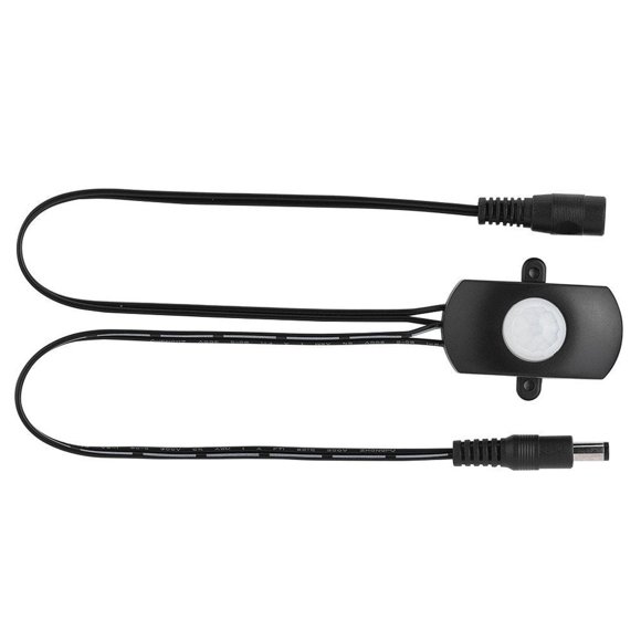 Interruptor Diyeeni Negro con Sensor de Movimiento PIR Infrarrojo Ajustable 120 Grados y Rango de Re