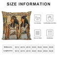 thumbnail image 5 of BANET Pillow Case Historical Artwork Lumbar Pillow Covers Home Decorative Cushion Case for Sofa Couch Housewarming Gifts Family Room Décor Rectangle White, 5 of 5