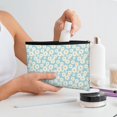 thumbnail image 7 of Hirioo Daisy Floral A for Paper Reusable Cosmetic Bag Zipper Encouragement Travel Pouch Toiletry Bag for Women Girls, 7 of 7