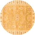 thumbnail image 1 of Ahgly Company Indoor Round Oriental Orange Traditional Area Rugs, 8' Round, 1 of 4
