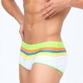 thumbnail image 2 of RXMEKW Men Swimming Trunks, Low Waist Solid Color High Vent Undergarments, 2 of 9