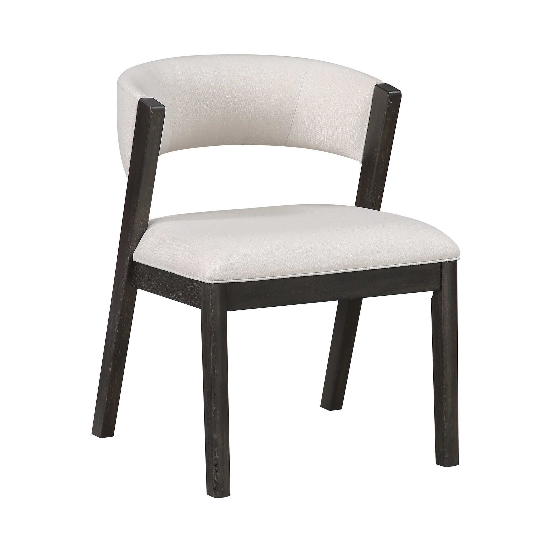 OakvillePark Sora Modern Curved Back Dining Chairs, Beige (Set of 2)
