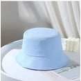 thumbnail image 3 of CoCopeaunts Bucket Hat for Kids Spring Summer Solid Color Fisherman Hat Girl Packable Outdoor Sun Protection Cotton Basin Hat, 3 of 8