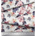 thumbnail image 2 of Soimoi Poly Georgette Fabric Leaves & Floral Fabric Prints by Yard 42 Inch Wide, 2 of 3