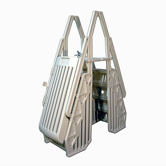 Open Box Vinyl Works Deluxe In Step 48-56" Above Ground Pool Ladder, Taupe