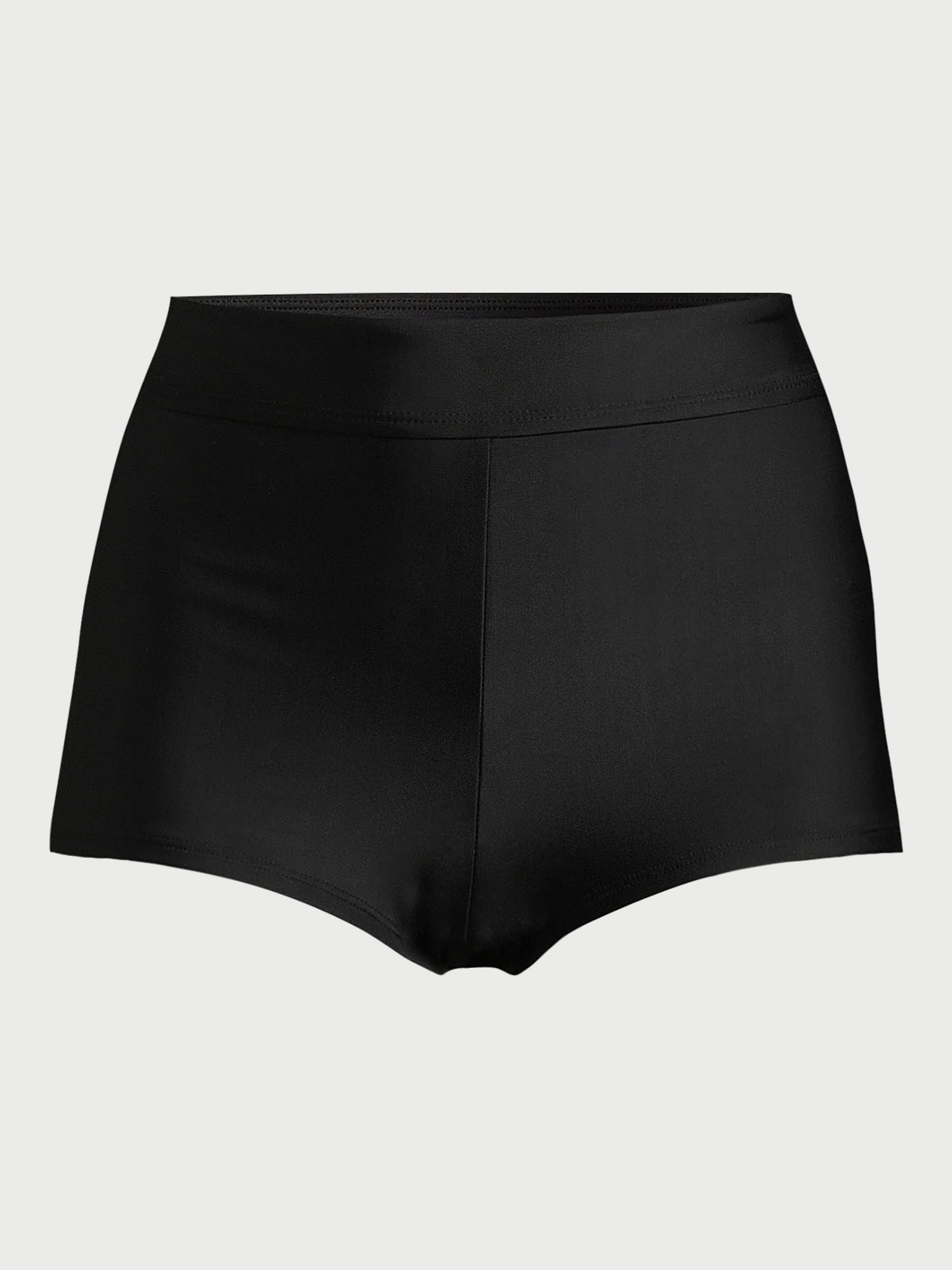 No Boundaries Black Boyshort Swim Bottoms, Sizes XXS - XXL