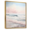 thumbnail image 2 of Designart "Beige Pink Minimalism Tranquil II" Nautical & Beach Floater Framed Canvas Print, 2 of 7