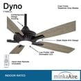 thumbnail image 2 of Ceiling Fan With Light Kit In Transitional Style 12 Inches Tall By 52 Inches Wide-White Finish Minka Aire Fans F1000-Wh, 2 of 6