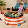 thumbnail image 4 of Battat Bag of Balls Build City 100 Plastic Multicolor Play Balls for Ball Pit & Reusable Storage Bag for 12 Months +, 4 of 7