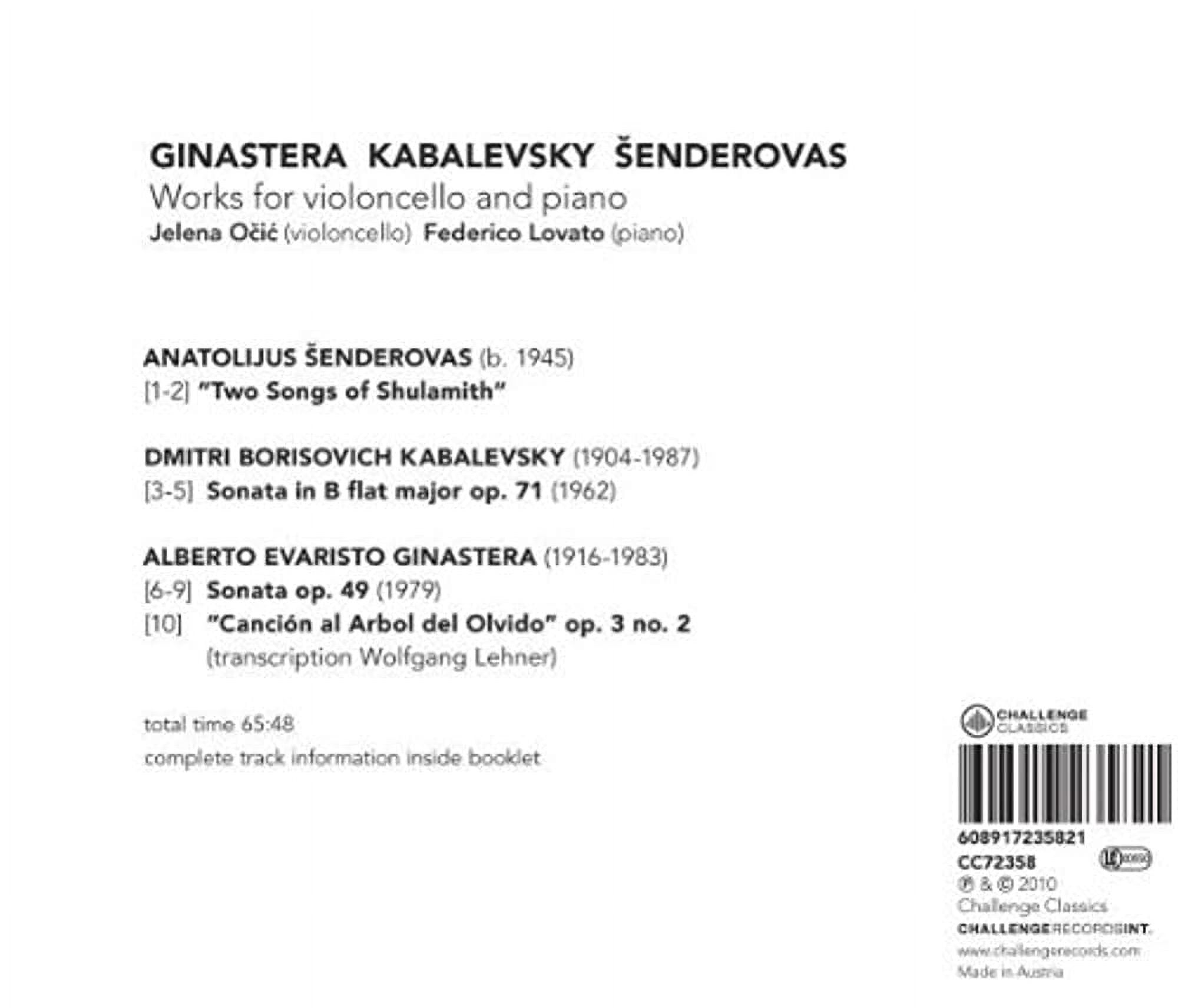 Federico Lovato - Works for Cello & Piano - Music & Performance - CD