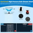 thumbnail image 4 of All Metal Shower Head ‘‘ High Pressure Rainfall Shower Head Showerhead Combo/Handheld Shower Wand ‘‘ Adjustable Curved Shower Extension Arm ‘‘ Hose Shower Head Holders Chrom, 4 of 8