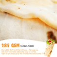 thumbnail image 3 of Livhil Giant Tortilla Blanket Double Sided, 63 Inch Tortilla Blanket Adult Size Funny Blankets Food Blankets for Adult, Realistic Food Throw Blanket, 3 of 7