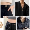 thumbnail image 5 of Topboutique Jeans Button 8 Sets Flower Waist Tightener Adjustable Waist Buckle Extender Set Detachable Pant Waist Tightener No Sewing Waistband Tightener for Loose Jeans, Pants, Skirts, 4 Colors, 5 of 7