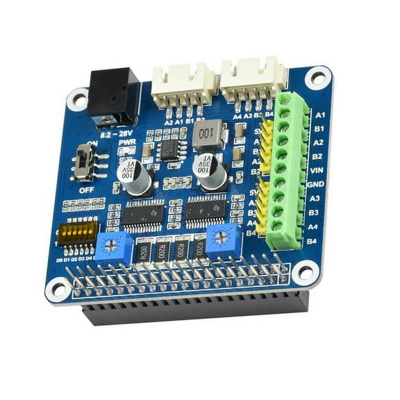 2-CH Stepper Motor Driver HAT for Raspberry Pi Zero W WH 3 A B Plus 4 4B 4GB