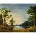 thumbnail image 2 of Nelson Augustus Moore 14x12 Gold Ornate Wood Frame and Double Matted Museum Art Print Titled - Sunday (In the Forest) (1858), 2 of 4
