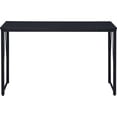thumbnail image 2 of Benjara Writing Desk with V Shaped Metal Accent, Black-Color:Black, 2 of 5