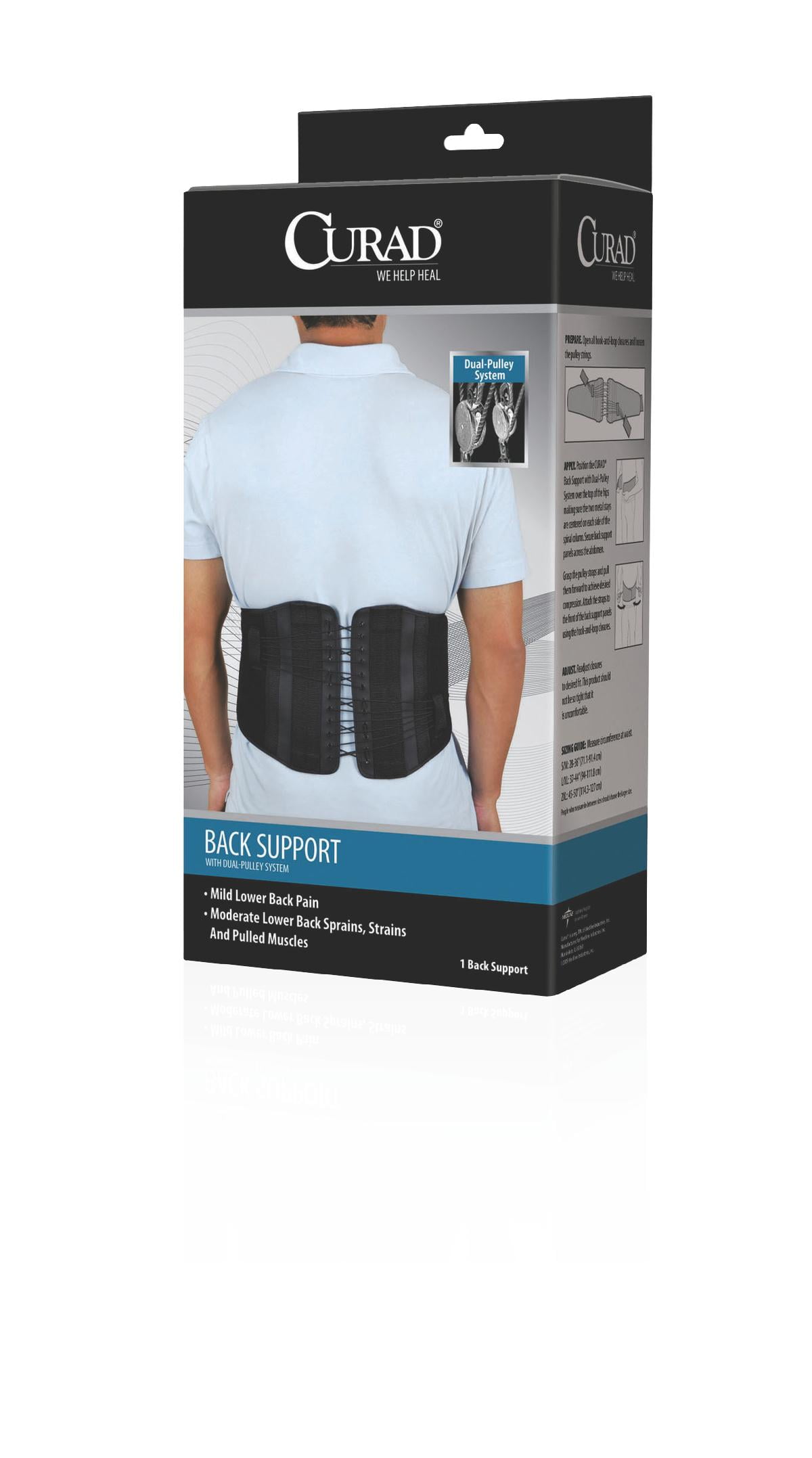 CURAD Back Support with DualPulley System ORT225002XLD