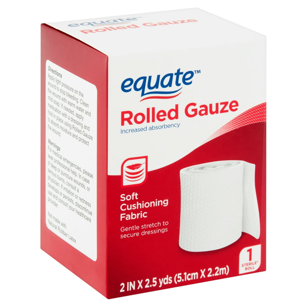 Equate Rolled Gauze, 2 inches X 2.5 yards, 1 count