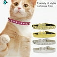 thumbnail image 5 of Bienvenido Rhinestone dog collars sparkle cat collars soft suede leather dog and Cat Rhinestone dog collars, 5 of 5