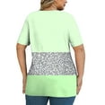 thumbnail image 4 of Bixock Women's Maternity Tops Casual Fashion V-Neck Short Sleeve Oversized Maternity T-Shirt, 4 of 5