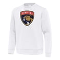 thumbnail image 2 of Men's Antigua White Florida Panthers Relevant Lightweight Pullover Sweatshirt, 2 of 3