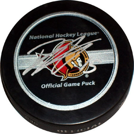 Dany Heatley Autographed Ottawa Senators Game Model Puck