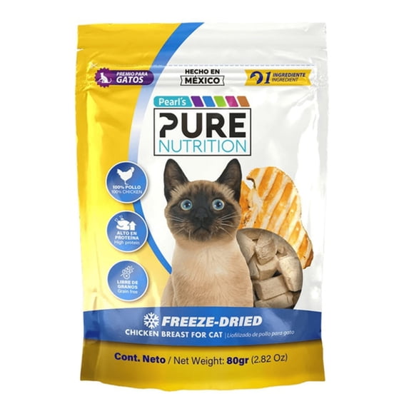 Premios Pearl's Nutrition Liofilizado de Pollo Para Gato 80 g