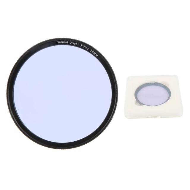 Filtro de noche natural transparente Lightdow, filtro de lente de cámara con reducción de contaminación lumínica para cielo nocturno de 58 mm